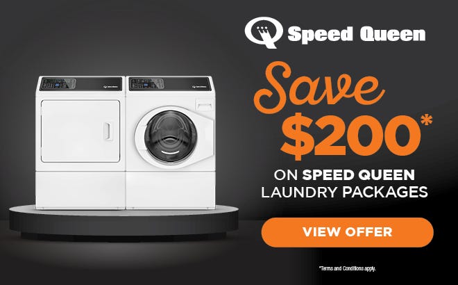 Save on Speed Queen Laundry Appliances with e&s