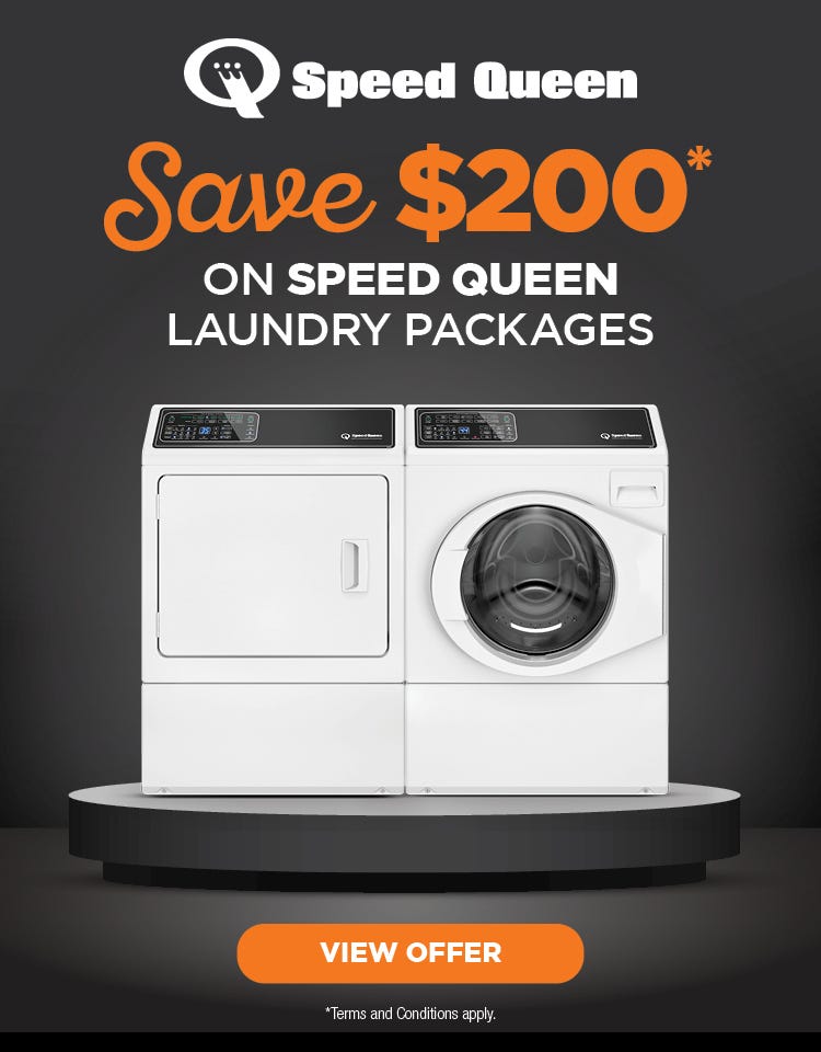 Save on Speed Queen Laundry Appliances with e&s