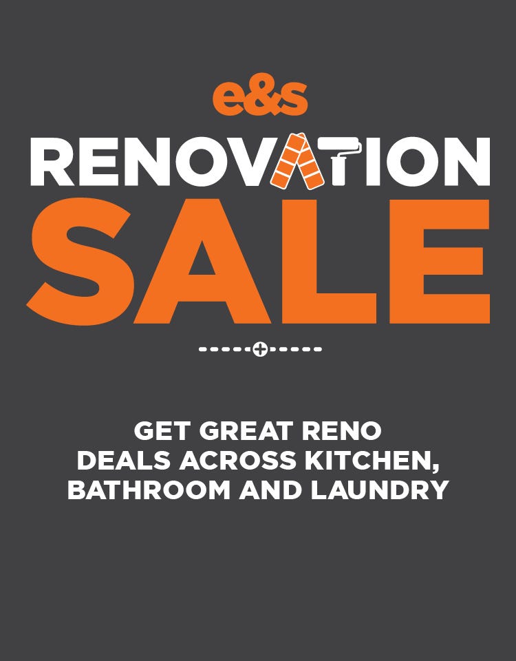 Huge Savings from the World's Best Brands across kitchen, bathroom and laundry. At e&s where we won't be beaten on price.