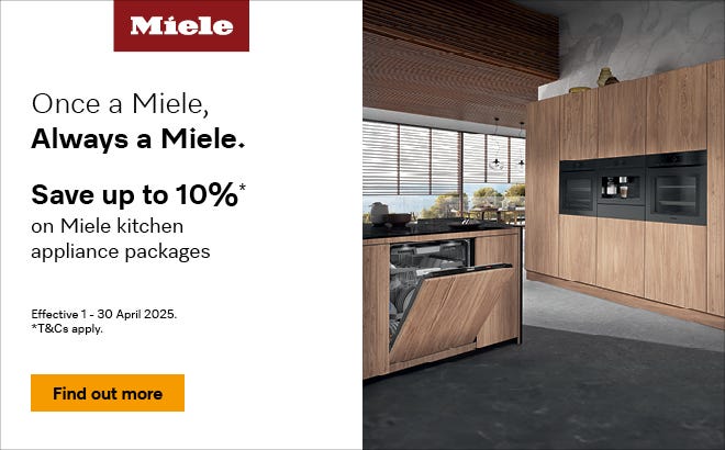 Save up to 10%* on Miele Kitchen appliance packages. Offer ends 30/04/25. At e&s where we won't be beaten on price.