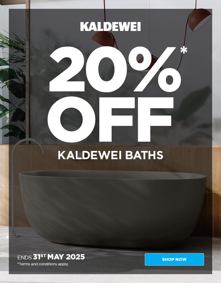Get 20%* Off Kaldewei Freestanding and Built-In Baths. Offer ends 31/05/25.  At e&s where we won't be beaten on price.