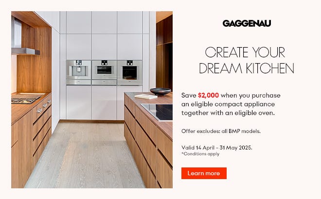 Save $2,000* When You Purchase a Selected Gaggenau Compact Appliance + Oven Together. Offer ends 31/05/25. At e&s where we won't be beaten on price.