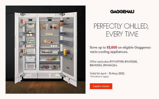 Save Up To $3,000* on Selected Gaggenau Vario Cooling Appliances. Offer ends 31/05/25. At e&s where we won't be beaten on price.