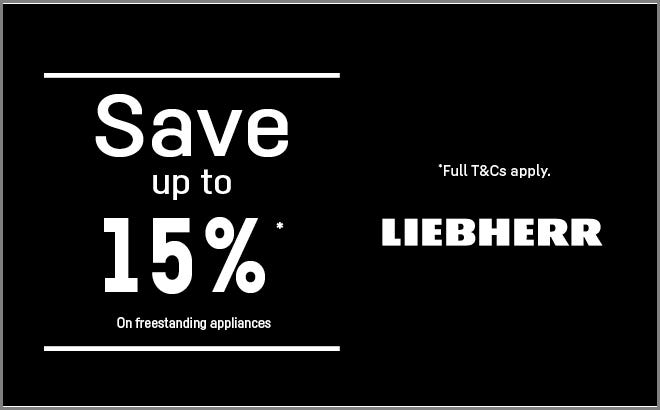 Save up to 15%* on selected Liebherr Freestanding Refrigeration and Wine Cabinets. Offer ends 30/04/25. At e&s where we won't be beaten on price.