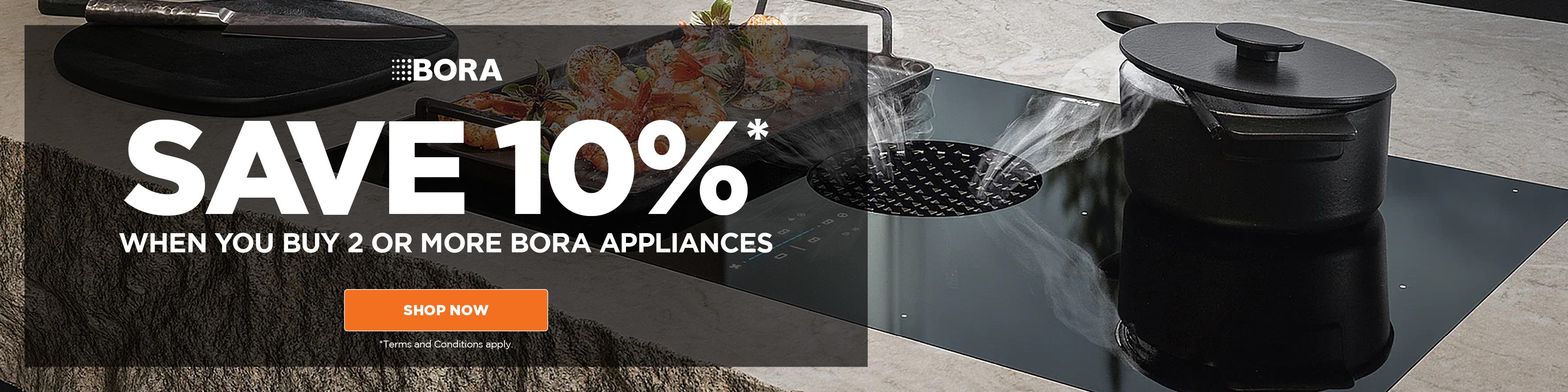 Get 10%* off when you purchase any 2 Bora Cooking Appliances. Offer ends 31/12/25. At e&s where we won't be beaten on price.