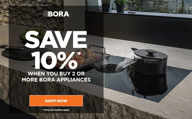 Get 10%* off when you purchase 2 or more Bora Cooking Appliances. Offer ends 31/12/25. At e&s where we won't be beaten on price.