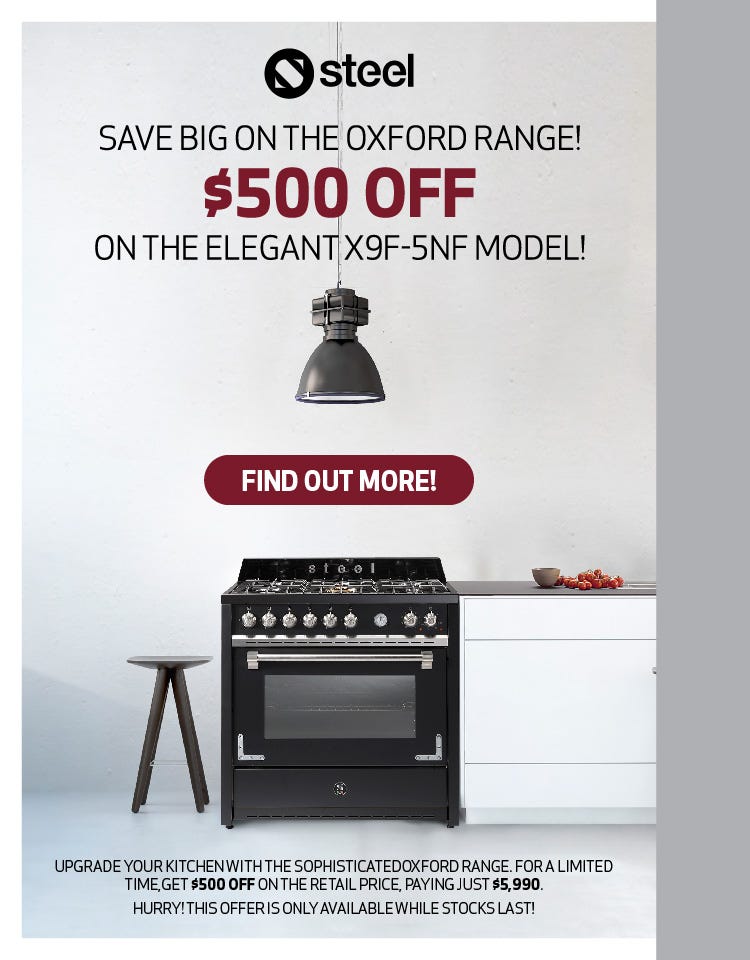 Get $500 off the Steel Oxford X9F-5NF Freestanding Cooker. Offer ends 31/12/24. At an e&s near you.