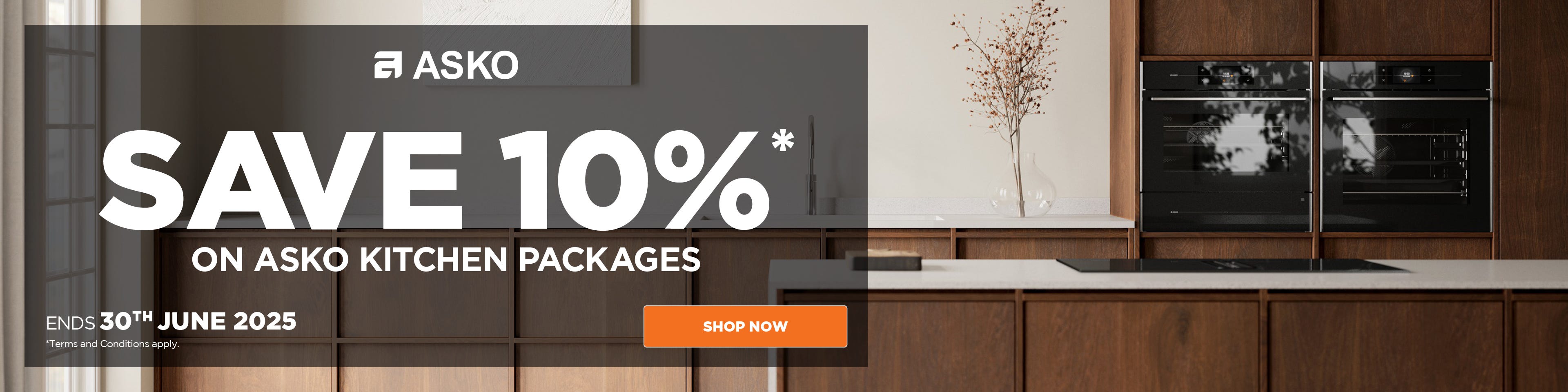 Save 10%* on selected ASKO Kitchen Appliance Packages. Offer ends 30/06/25. At e&s where we won’t be beaten on price.