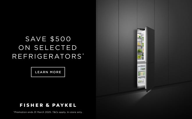 Save $500* on Selected Fisher & Paykel Integrated Fridges. Offer ends 31/03/25. At e&s where we won't be beaten on price.