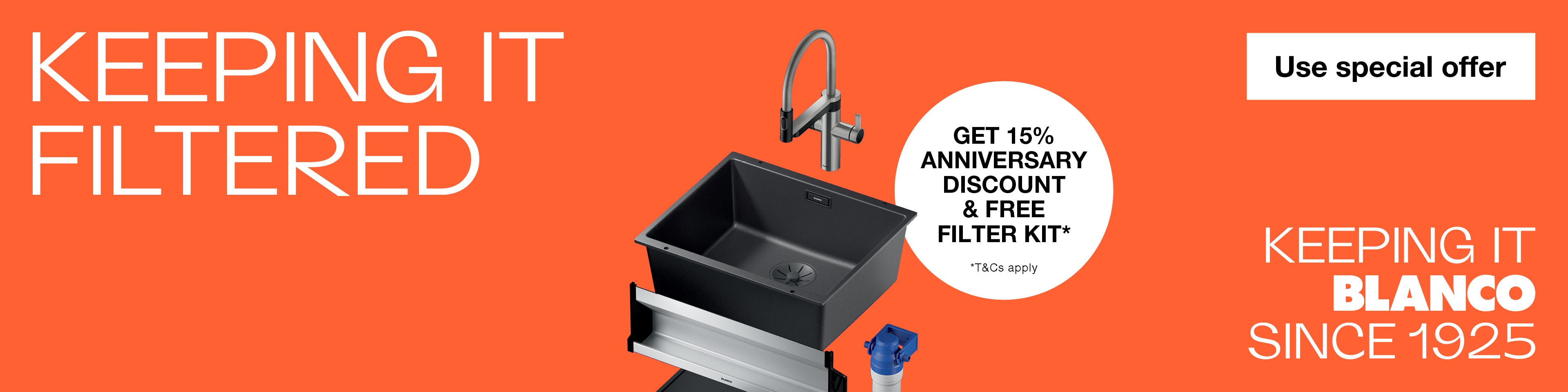 Save 15%* on Blanco Sink & Tap Packages. Offer ends 30/06/25. At e&s where we won't be beaten on price.