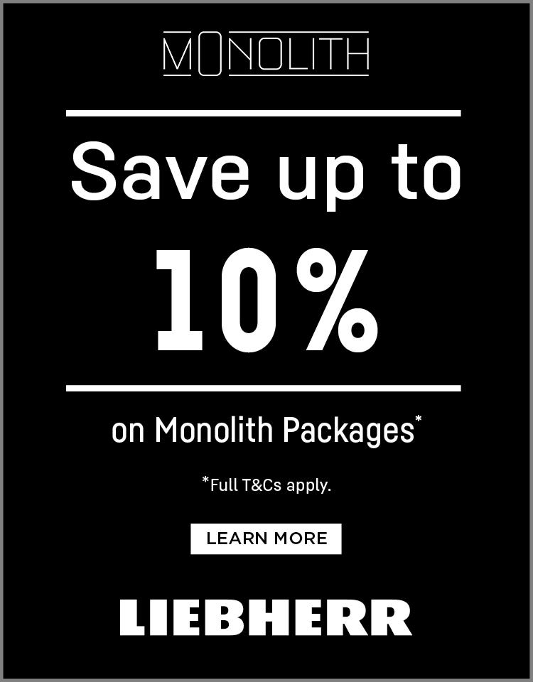 Save up to 10%* on Liebherr Monolith Packages. Offer ends 31/12/25. At e&s where we won't be beaten on price.