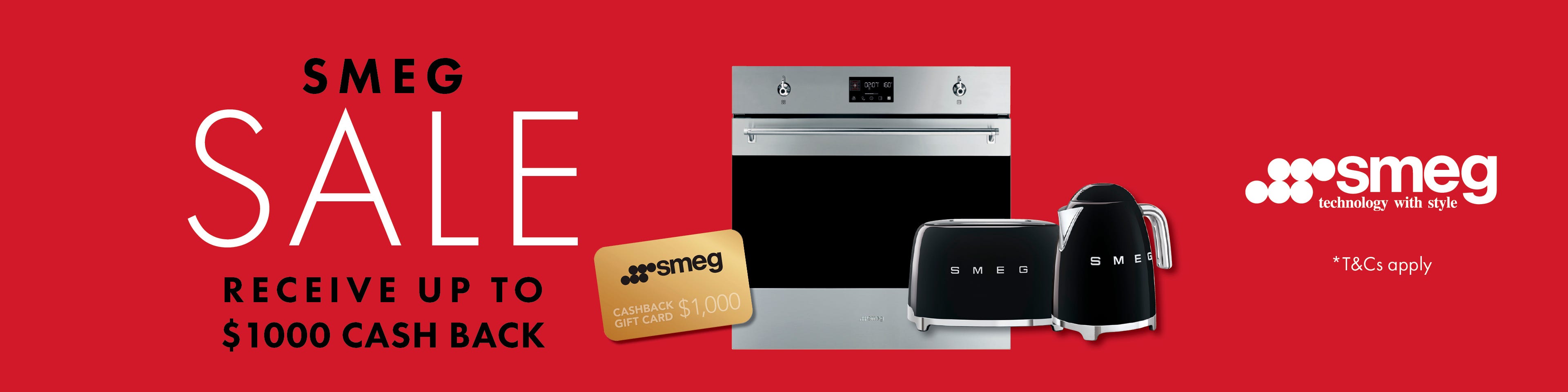 Get Up To $1,000* Cashback With Selected Smeg Kitchen Appliance Packages. Offer ends 31/03/25. At e&s where we won't be beaten on price.