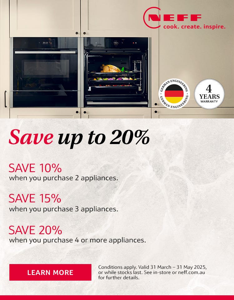 Save up to 20%* on Selected NEFF Kitchen Appliance Packages. Offer ends 31/05/25. At e&s where we won't be beaten on price.