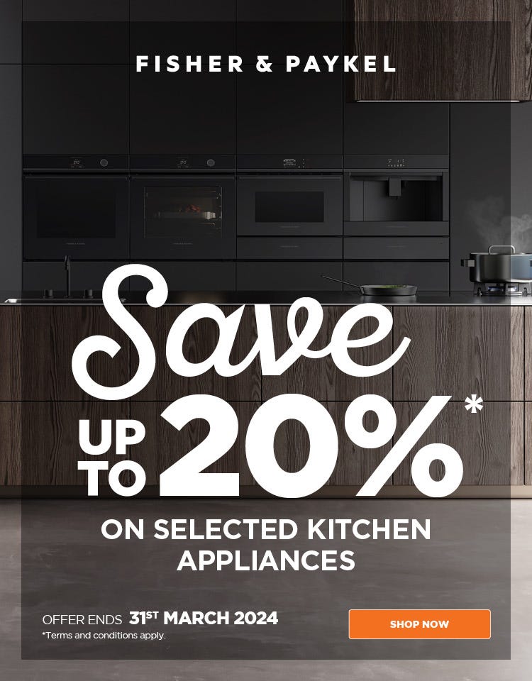 Create Luxury Kitchen Perfection and save up to 20% on Fisher & Paykel Kitchen Packages. Offer ends 31/03/24. At an e&s near you.